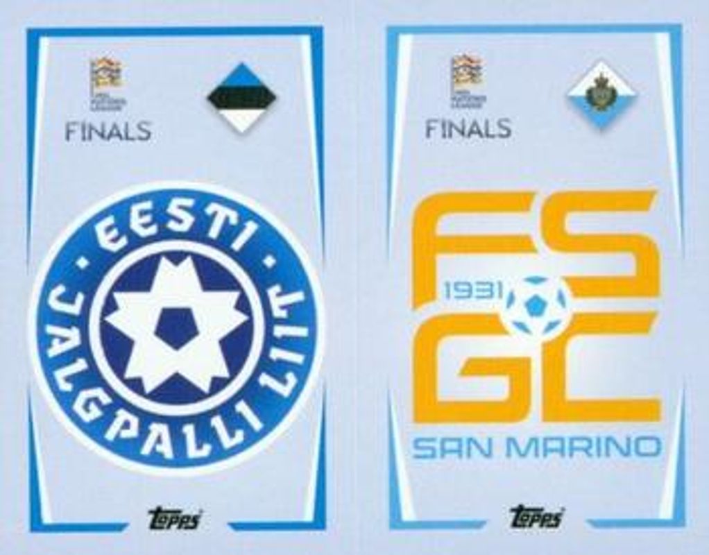 2022 Topps Road to UEFA Nations League Finals Sticker Collection #30A-/-30B Base