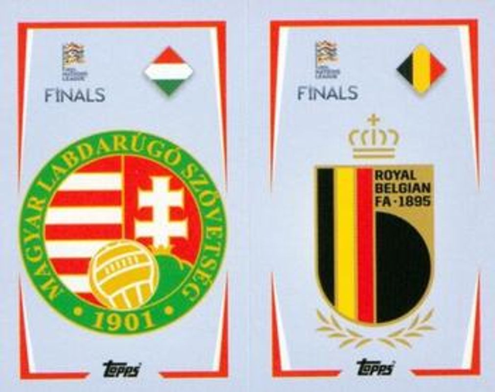 2022 Topps Road to UEFA Nations League Finals Sticker Collection #9A-/-9B Base