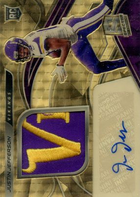 2020 Spectra #214 Rookie Patch Auto - Gold /1