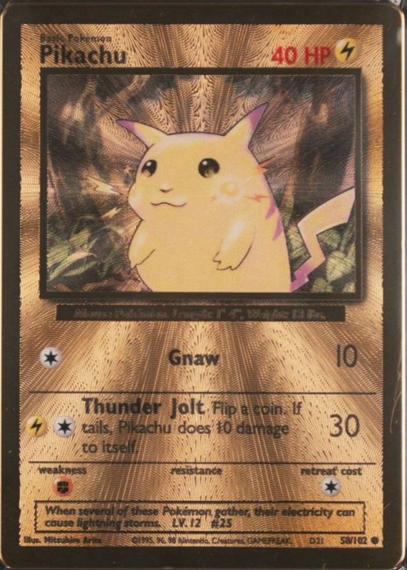 pokemon pikachu hologram card PIKACHU 60/64 PSA MINT 9 main image 1