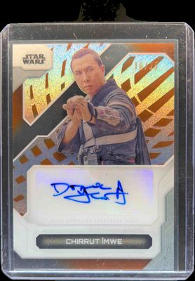 2024 Topps Star Wars High Tek #A-DY Autographs Orange Diffractor /25