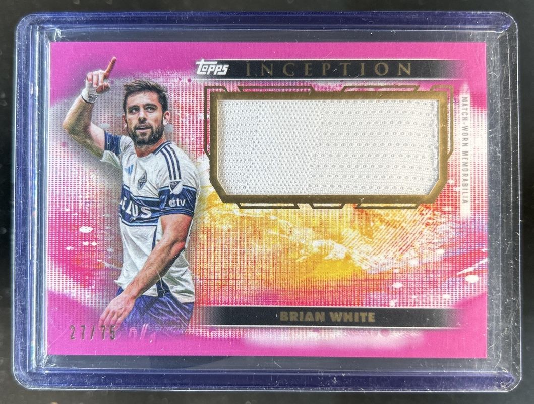 2025 Topps Inception MLS #IJR-BW Jumbo Relics - Pink /75