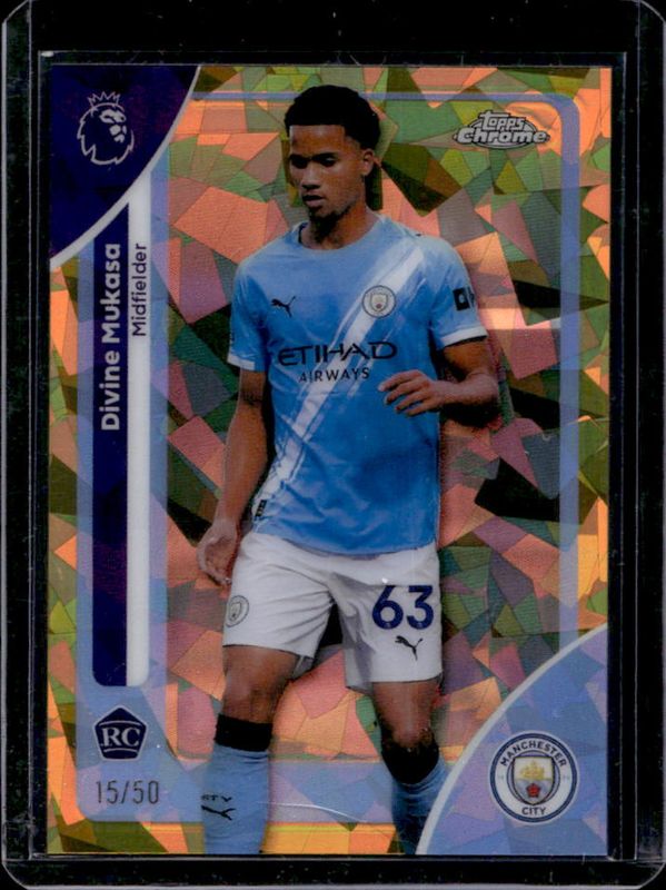 2026 Topps Chrome Premier League Sapphire Edition #128 Gold Refractor /50