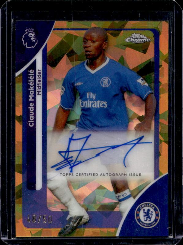 2026 Topps Chrome Premier League Sapphire Edition #CA-CM Sapphire Autographs - Gold Refractor /50