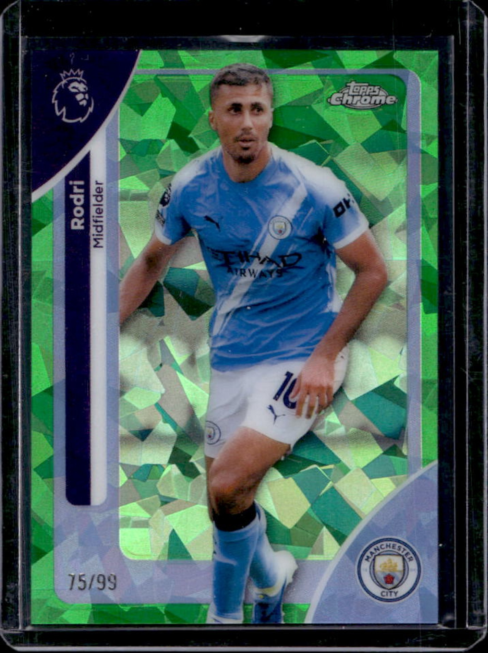 Rodri 2026 Topps Chrome Premier League Sapphire Edition #127 Green ...