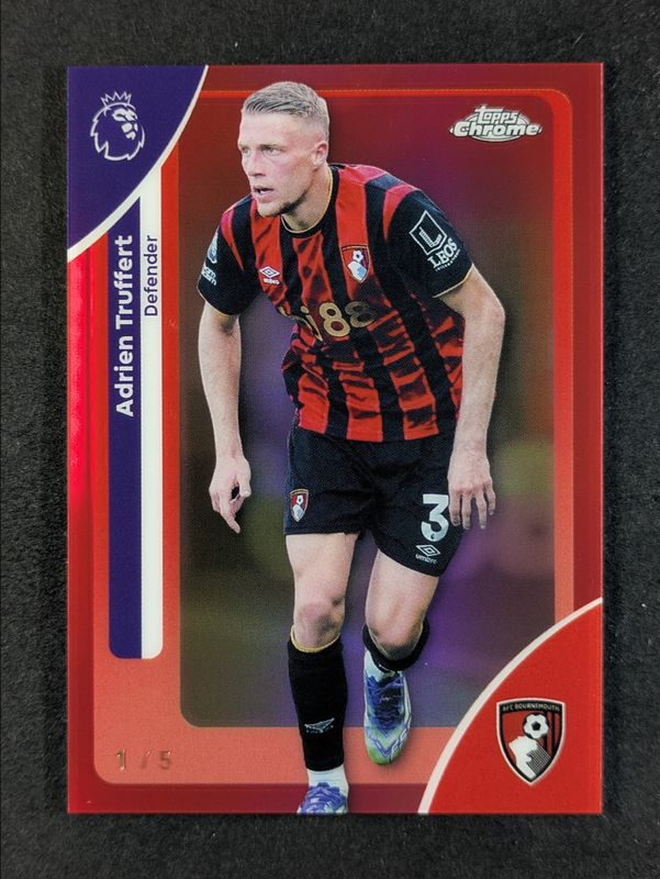 2026 Topps Chrome Premier League Sapphire Edition #10 Red Refractor /5