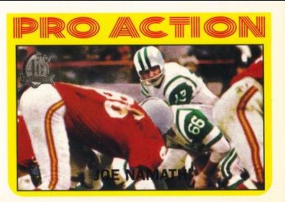 1996 Topps #343 Joe Namath Reprints