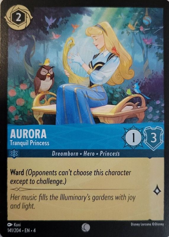 Aurora - Tranquil Princess 2024 Ursula's Return #141/204 Base RAW TCG (NEAR MINT)