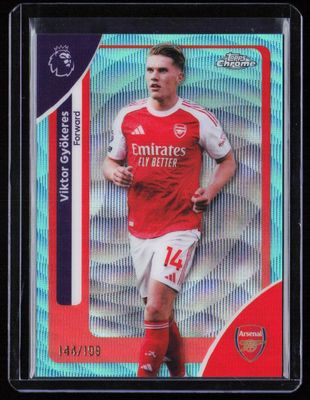 2026 Topps Chrome Premier League #15 Aqua Wave Refractor /199