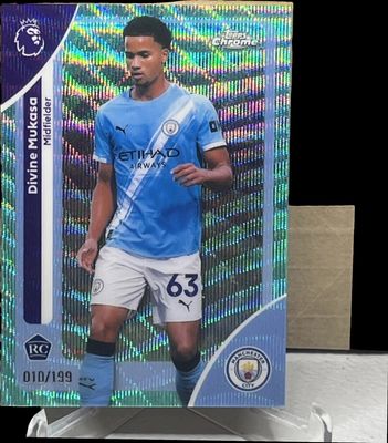 2026 Topps Chrome Premier League #128 Aqua Wave Refractor /199