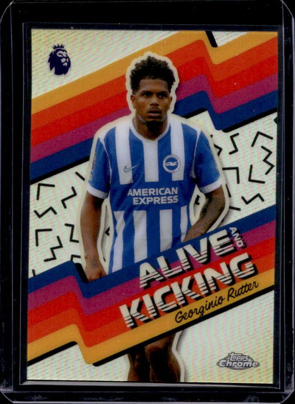 Georginio Rutter 2026 Topps Chrome Premier League #AK-9 Alive & Kicking ...