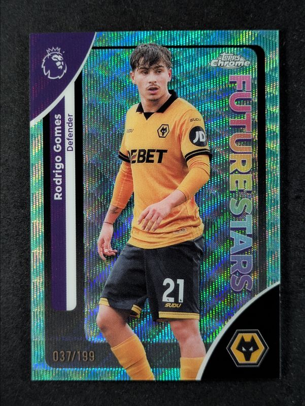 2026 Topps Chrome Premier League #200 Aqua Wave Refractor /199