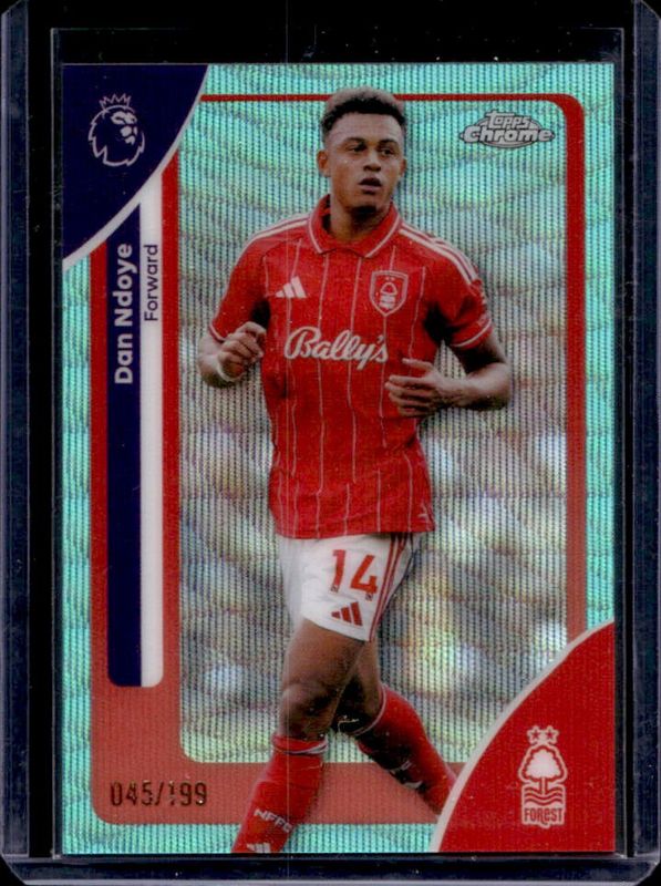 2026 Topps Chrome Premier League #153 Aqua Wave Refractor /199