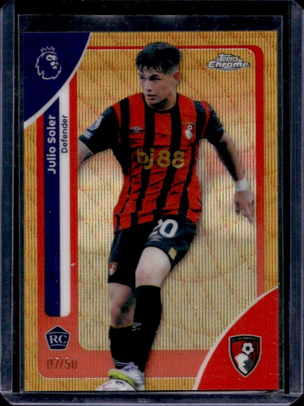 2026 Topps Chrome Premier League #5 Gold Wave Refractor /50