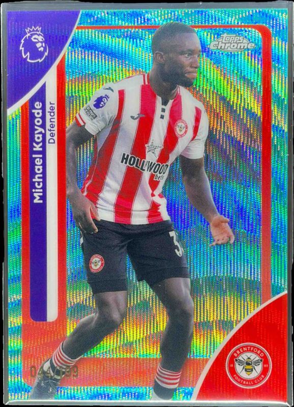 2026 Topps Chrome Premier League #32 Aqua Wave Refractor /199