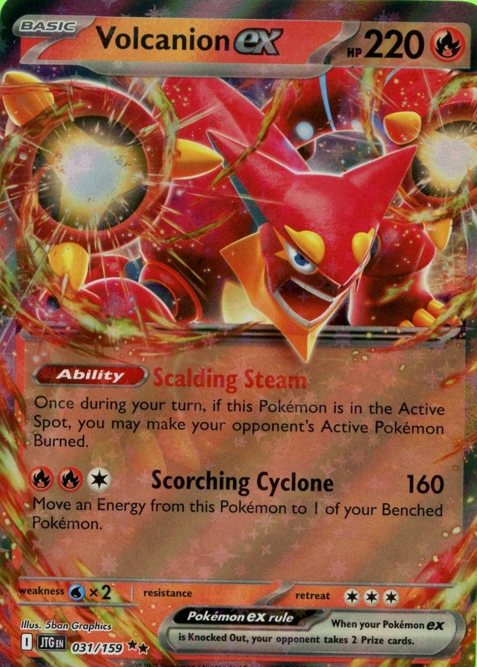 Volcanion ex 2025 Scarlet & Violet: Journey Together #031/159 Double Rare  Price Guide - Sports Card Investor
