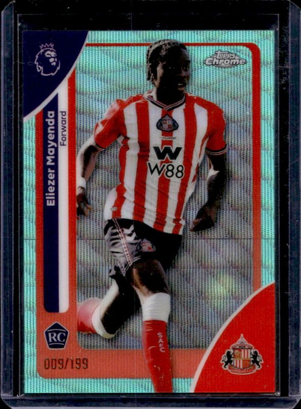 2026 Topps Chrome Premier League #162 Aqua Wave Refractor /199