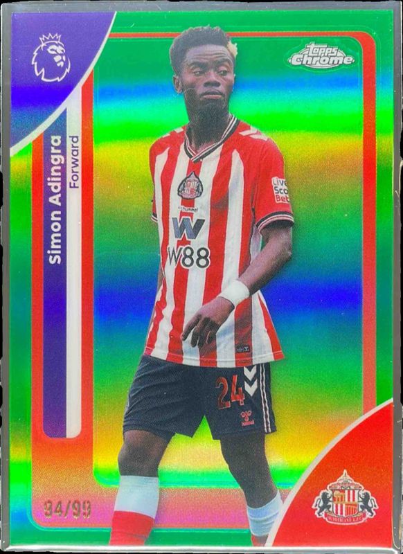 2026 Topps Chrome Premier League #168 Green Refractor /99