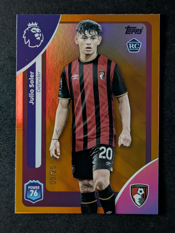 2026 Topps Chrome Premier League #5 Orange Refractor /25