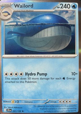 2025 Scarlet & Violet: Journey Together #041/159 Holo