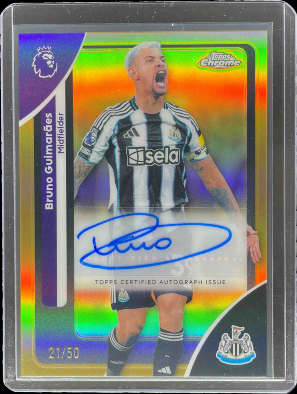 Bruno Guimaraes 2026 Topps Chrome Premier League #CA-BG Chrome ...