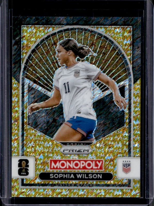 2026 Prizm Monopoly World Cup #95 Gold Big Money Shimmer /500