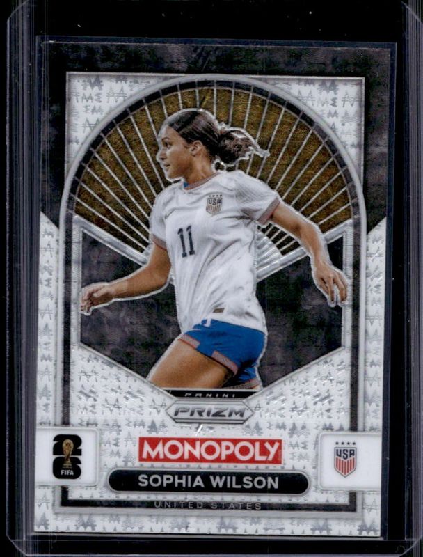 2026 Prizm Monopoly World Cup #95 White Big Money Shimmer /1