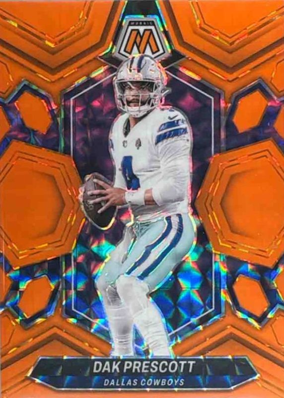 Dak Prescott 2024 Mosaic #57 Orange Fluorescent /25 RAW