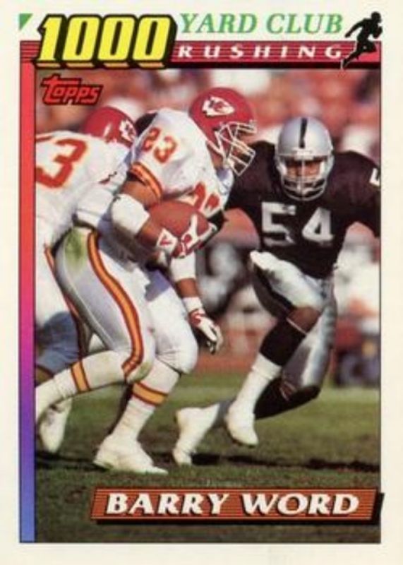 1991 Topps #16b 1000 Yard Club