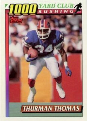 1991 Topps #3b 1000 Yard Club