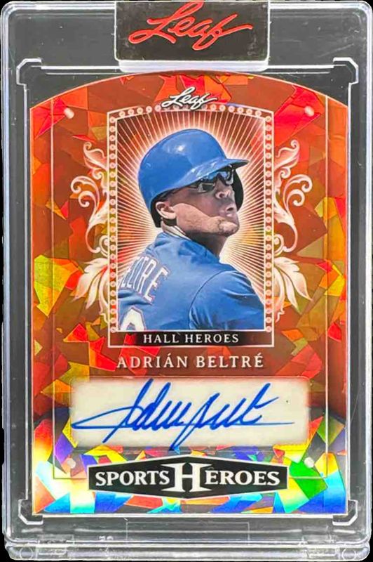 2025 Leaf Metal Sports Heroes #HH-AB1 Hall Heroes Auto Crystal Orange /6