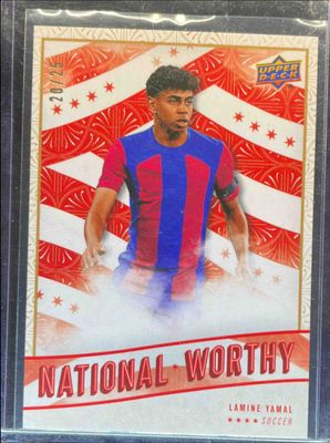 2025 Upper Deck NSCC Wrapper Redemption #NW-7 National Worthy - Red /25