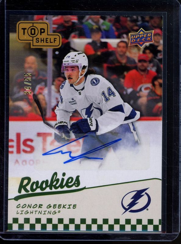 2025 Upper Deck NSCC Wrapper Redemption #TSA-GE Top Shelf NHL Rookies Autographs /60