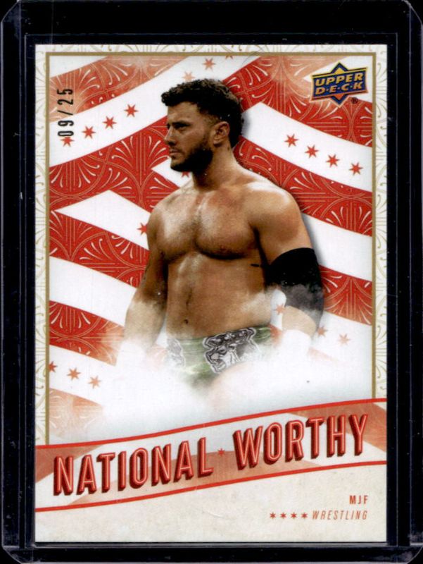 2025 Upper Deck NSCC Wrapper Redemption #NW-9 National Worthy - Red /25