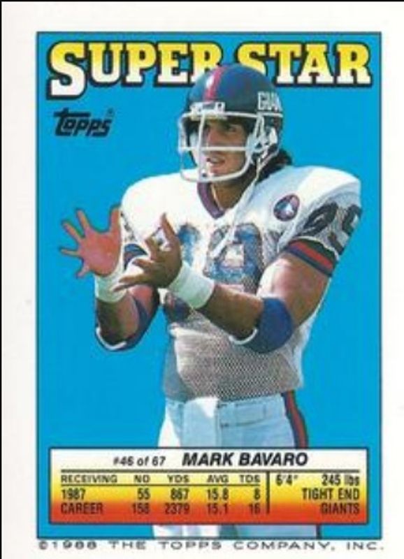 1988 Topps Stickers #46 Super Star Backs