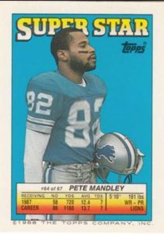 1988 Topps Stickers #64 Super Star Backs