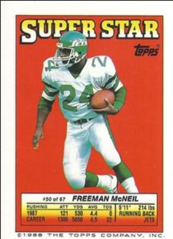 1988 Topps Stickers #50 Super Star Backs