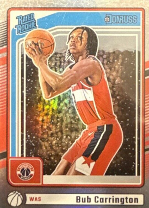 Bub Carrington 2024 Donruss #220 Winter Holo Rookie RAW