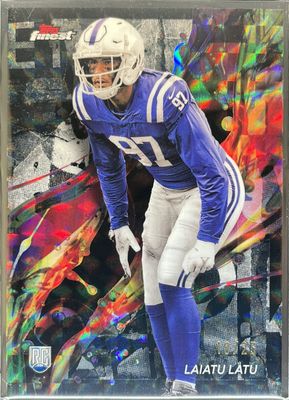 2024 Topps Finest #58 Common - Black Geometric Refractor /25