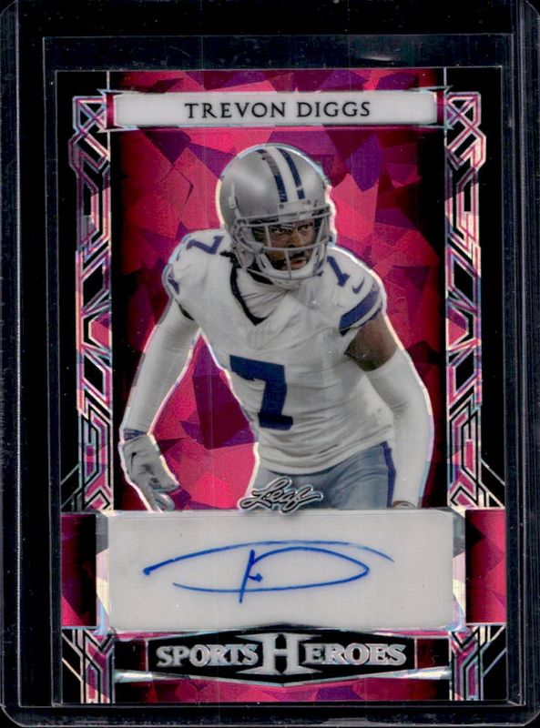 2024 Leaf Metal Sports Heroes #BA-TD1 Auto Crystal - Pink /6