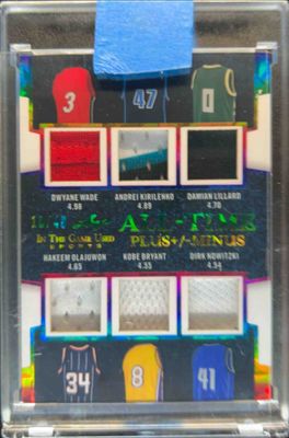 2024 Leaf In The Game Used Sports #ATB-10 All Time Box Plus Minus - Rainbow HoloFoil /40