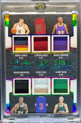 2024 Leaf In The Game Used Sports #ATB-4 All Time Box Plus Minus - Rainbow HoloFoil /40