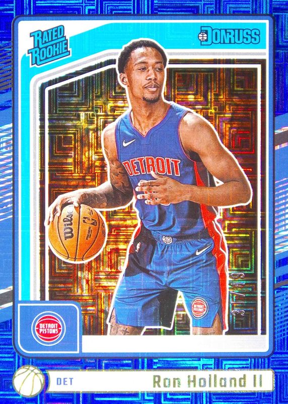 Ron Holland II 2024 Donruss #236 Choice Blue /49 Rookie RAW