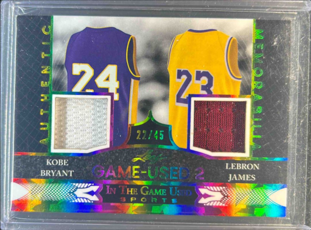 2024 Leaf In The Game Used Sports #IG2-15 In The Game Used 2s - Rainbow HoloFoil /45