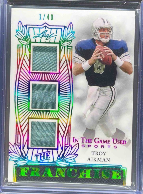 2024 Leaf In The Game Used Sports #TF-TA1 The Franchise - Rainbow HoloFoil /60