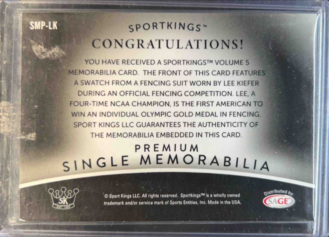 2024 Sportkings Volume 5 #SMP-LK Single Memorabilia Premium