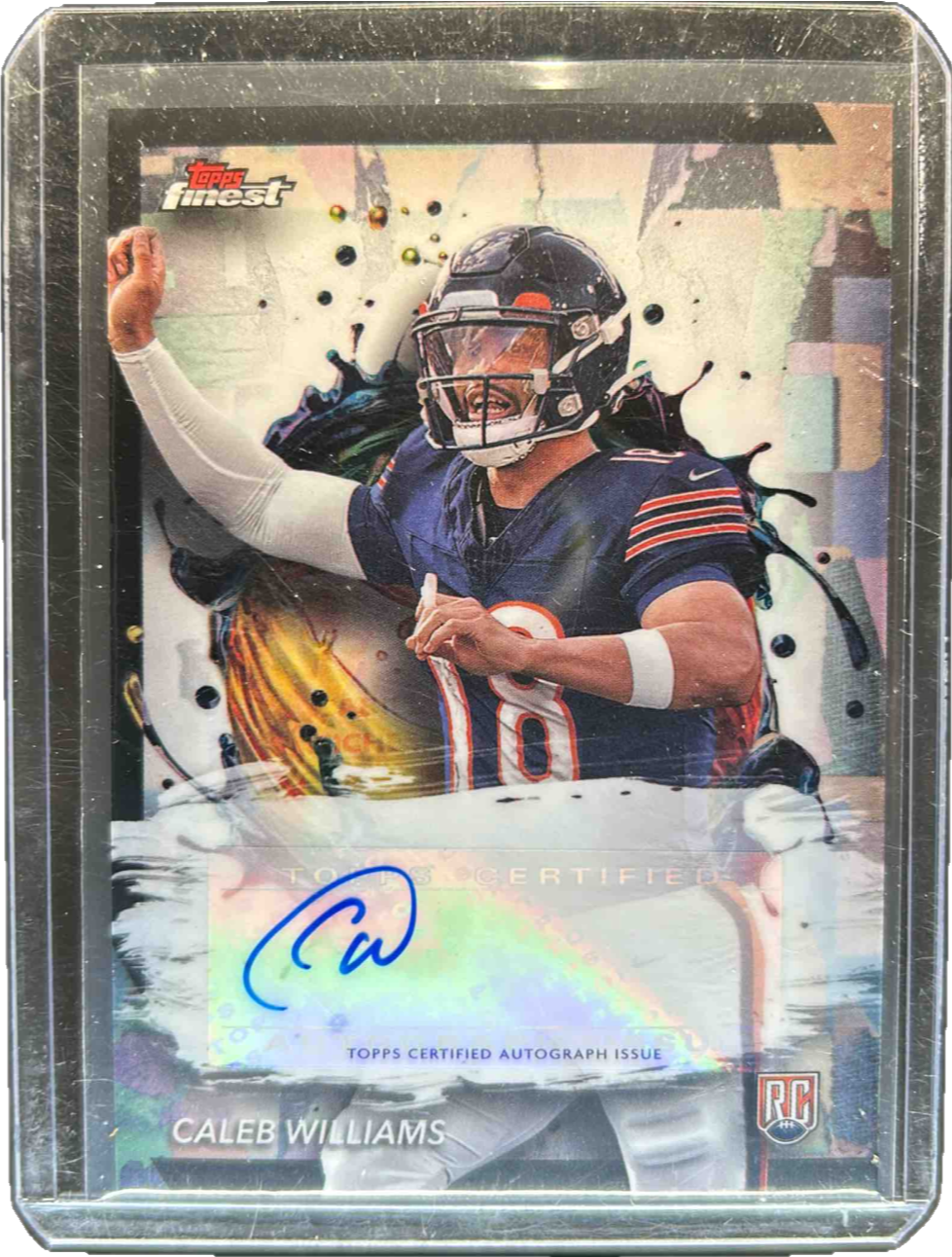 Caleb Williams 2024 Topps Finest #RFA-CW Rookie Finest Autographs Price ...