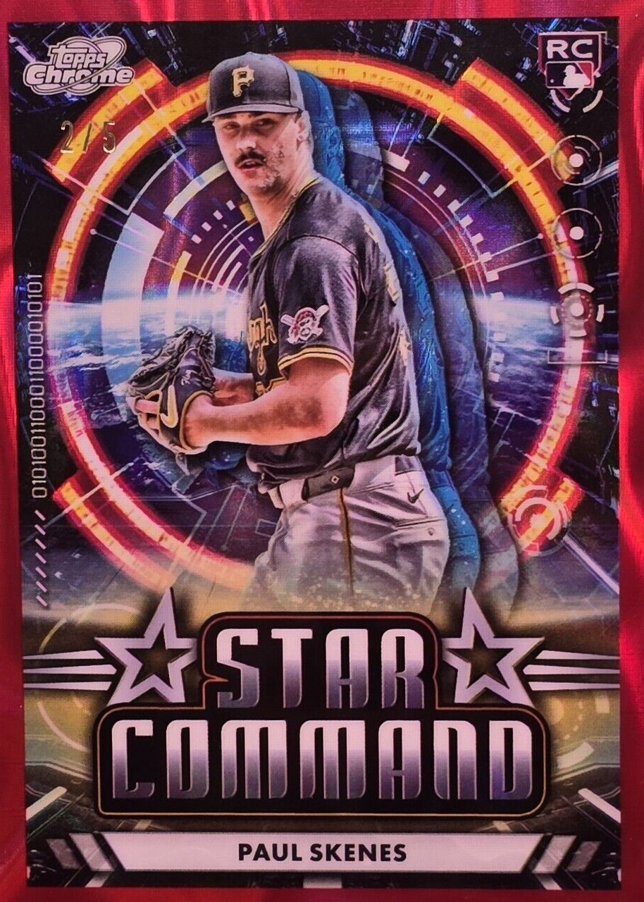 Paul Skenes 2024 Topps Chrome Cosmic #SC-14 Star Command - Red Flare ...