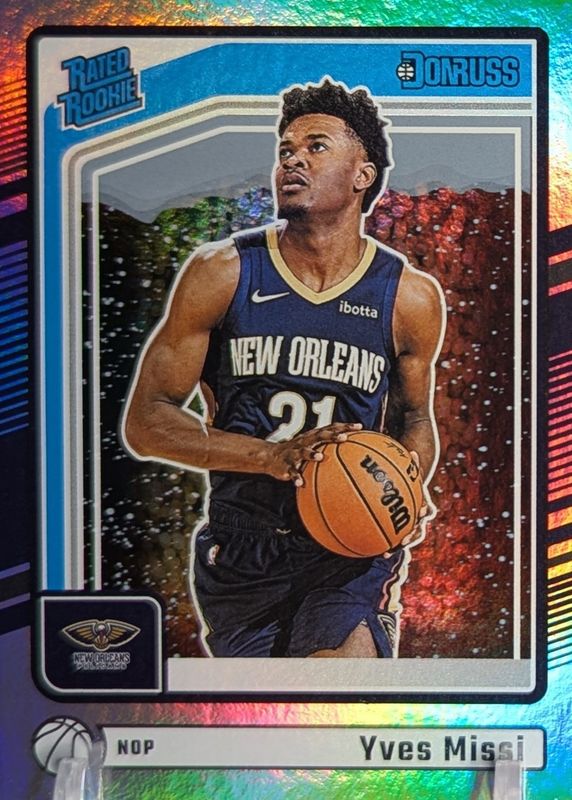Yves Missi 2024 Donruss #217 Winter Holo Rookie RAW
