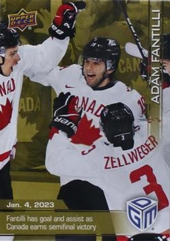 2023 Upper Deck Game Dated Moments #2 Gold